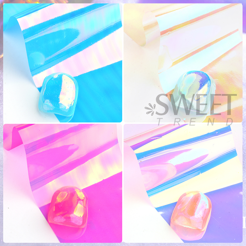 8pcs Holographic Aurora Film N - Glitter Vinyl Roll avaliação e preço