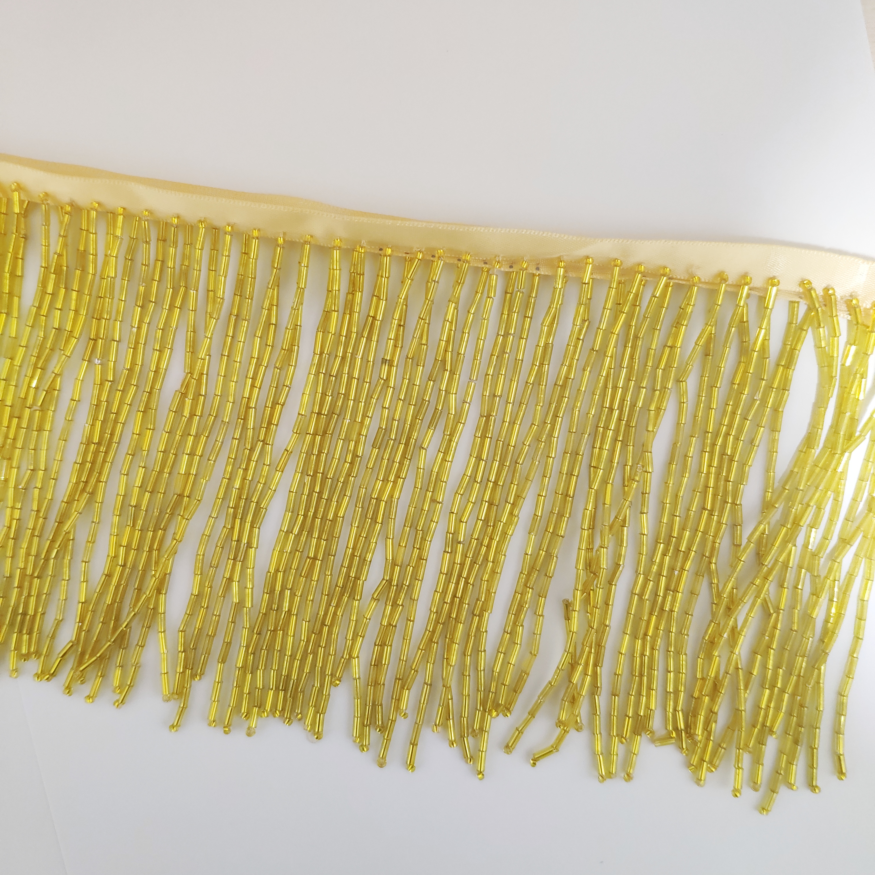 10cm Wide All Bugle Beads Bead - Beaded Trim Fringe avaliação e preço