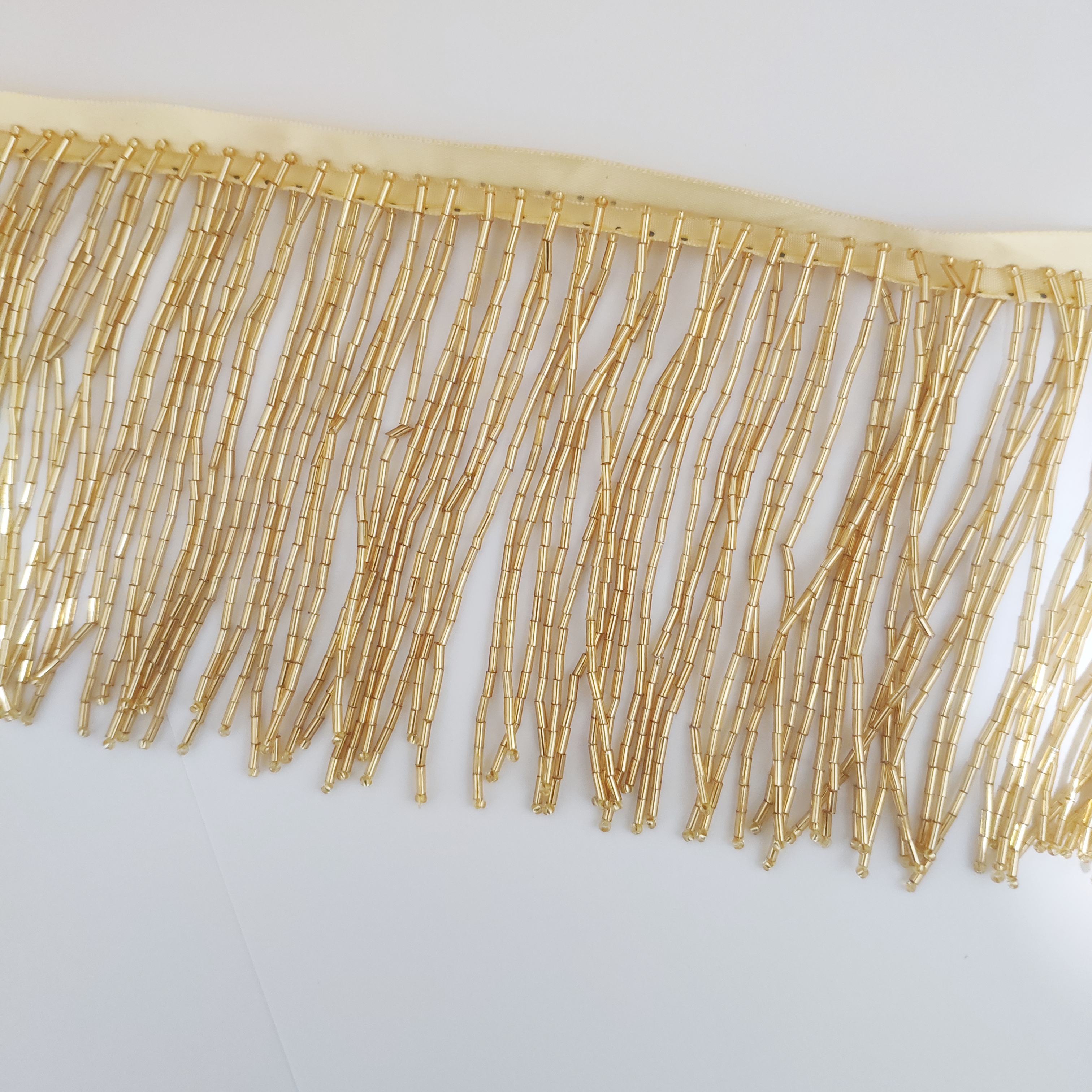 10cm Wide All Bugle Beads Bead - Beaded Trim Fringe avaliação e preço