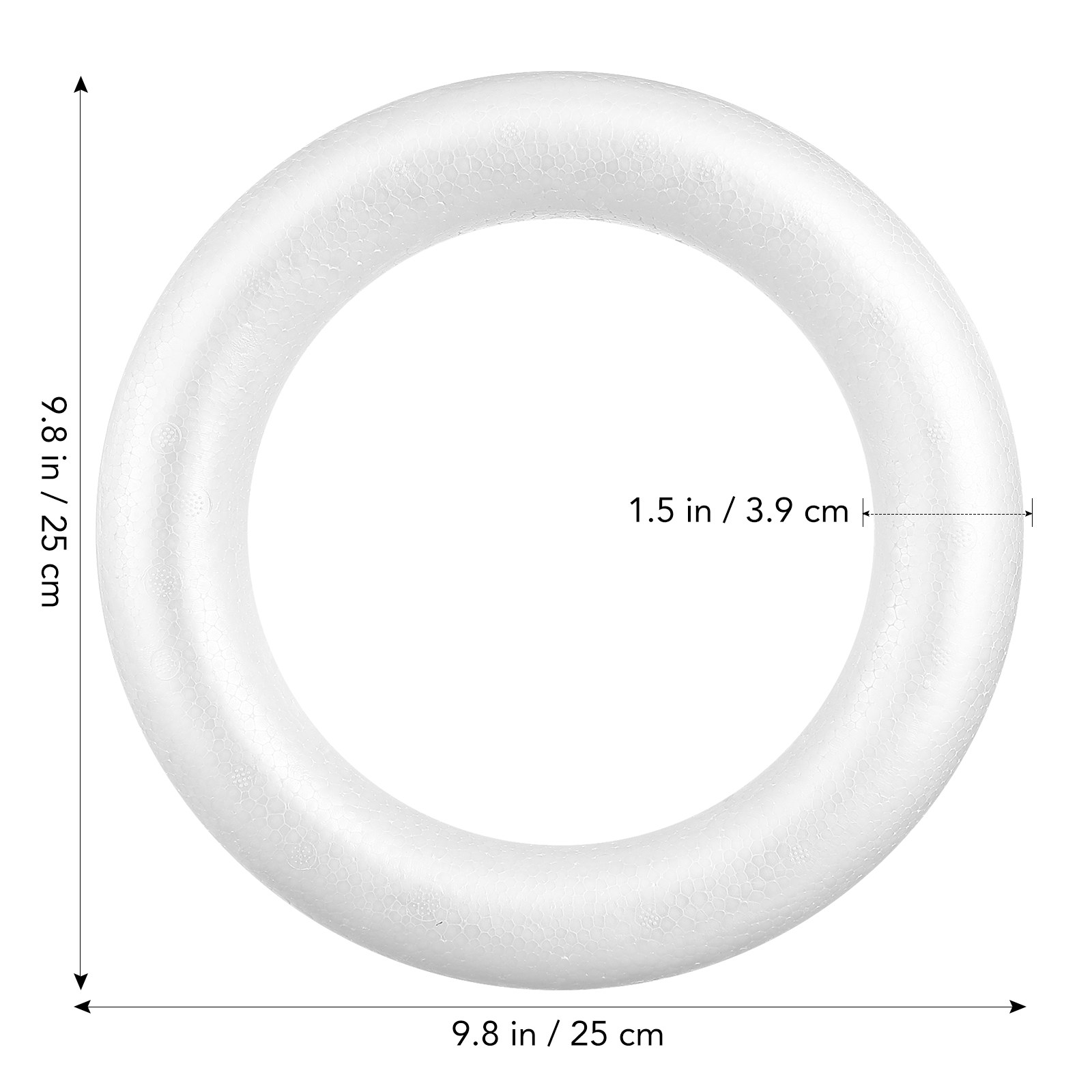 3Pcs Foam Wreath Ring DIY Roun - Craft Embellishments avaliação e preço